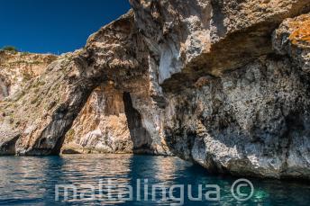 Tengeri boltív a Blue Grotto-nál, Máltán